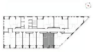 1-к квартира, вторичка, 45м2, 20/23 этаж