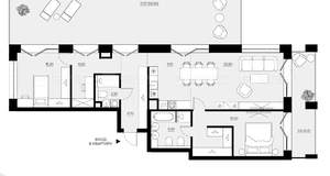 2-к квартира, вторичка, 115м2, 5/5 этаж