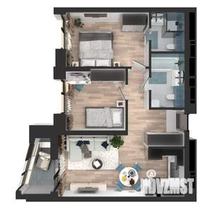 2-к квартира, вторичка, 59м2, 6/23 этаж