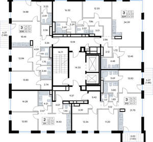 2-к квартира, вторичка, 53м2, 5/8 этаж