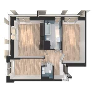 2-к квартира, вторичка, 65м2, 6/24 этаж