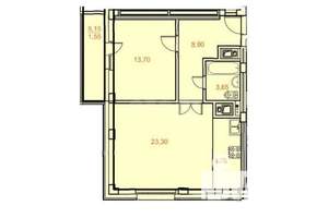 2-к квартира, вторичка, 56м2, 8/19 этаж