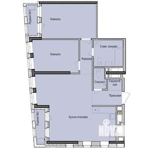 2-к квартира, вторичка, 79м2, 21/23 этаж