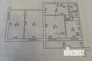 3-к квартира, вторичка, 61м2, 5/14 этаж