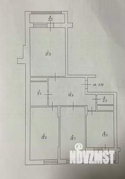 3-к квартира, вторичка, 96м2, 9/19 этаж