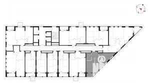 2-к квартира, вторичка, 49м2, 19/23 этаж