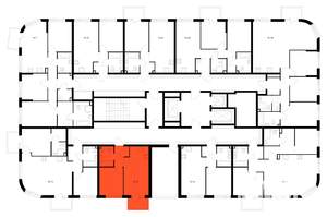 1-к квартира, вторичка, 33м2, 24/24 этаж