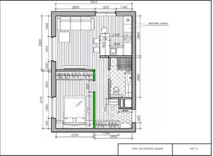 1-к квартира, вторичка, 43м2, 12/17 этаж