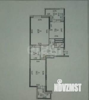 3-к квартира, вторичка, 64м2, 3/15 этаж