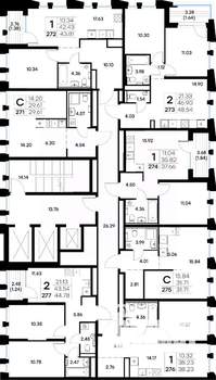 Студия квартира, строящийся дом, 32м2, 4/20 этаж