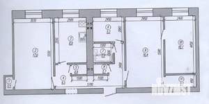 4-к квартира, вторичка, 74м2, 5/5 этаж