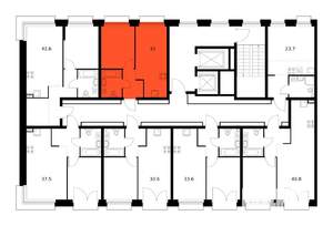 1-к квартира, вторичка, 33м2, 11/14 этаж