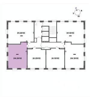 2-к квартира, вторичка, 62м2, 13/14 этаж