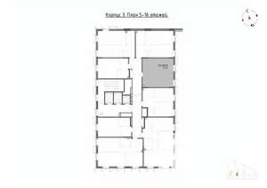 1-к квартира, вторичка, 41м2, 10/22 этаж