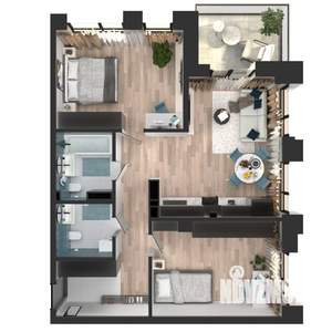 2-к квартира, вторичка, 67м2, 2/23 этаж