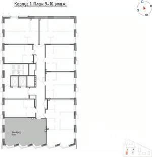2-к квартира, вторичка, 61м2, 10/14 этаж