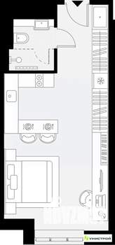 1-к квартира, вторичка, 31м2, 2/27 этаж