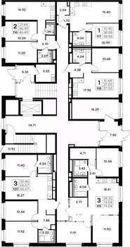 1-к квартира, вторичка, 39м2, 1/8 этаж