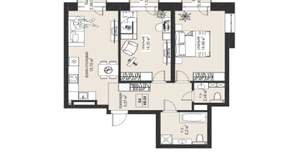 2-к квартира, вторичка, 66м2, 4/5 этаж