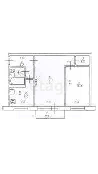 2-к квартира, вторичка, 46м2, 2/5 этаж
