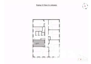 Студия квартира, вторичка, 30м2, 4/22 этаж