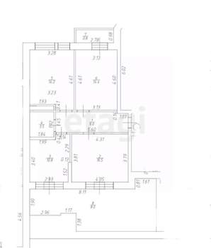 3-к квартира, вторичка, 67м2, 7/8 этаж