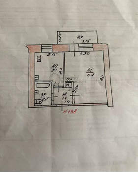 1-к квартира, вторичка, 22м2, 6/9 этаж