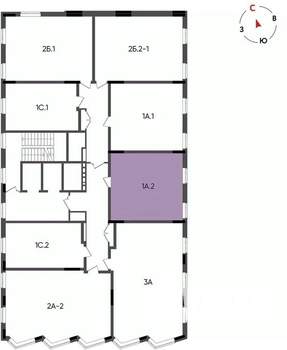 1-к квартира, вторичка, 41м2, 12/14 этаж