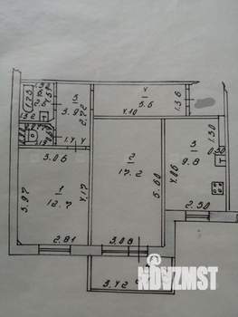2-к квартира, вторичка, 53м2, 7/9 этаж
