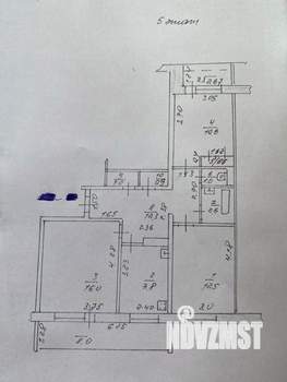3-к квартира, вторичка, 65м2, 5/9 этаж
