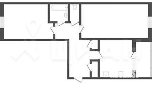 2-к квартира, вторичка, 52м2, 5/9 этаж