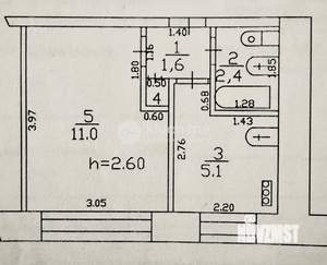 1-к квартира, вторичка, 20м2, 1/9 этаж