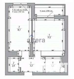 2-к квартира, вторичка, 45м2, 9/22 этаж