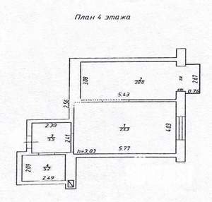 1-к квартира, вторичка, 54м2, 5/8 этаж