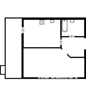 1-к квартира, вторичка, 40м2, 6/10 этаж