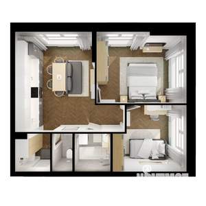 2-к квартира, вторичка, 53м2, 2/17 этаж