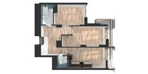 2-к квартира, вторичка, 63м2, 9/25 этаж