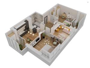 3-к квартира, строящийся дом, 81м2, 5/19 этаж