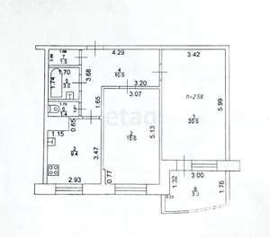 2-к квартира, вторичка, 62м2, 9/19 этаж