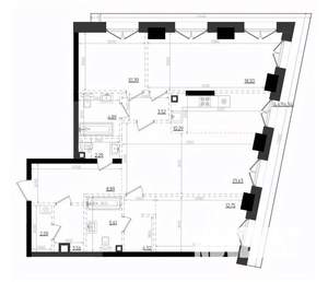 3-к квартира, вторичка, 116м2, 2/19 этаж