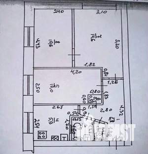 3-к квартира, вторичка, 52м2, 1/5 этаж