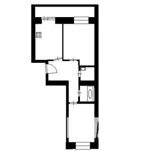 2-к квартира, вторичка, 52м2, 9/10 этаж