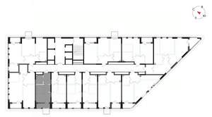 Студия квартира, вторичка, 28м2, 19/23 этаж