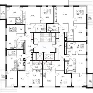 2-к квартира, вторичка, 64м2, 6/8 этаж