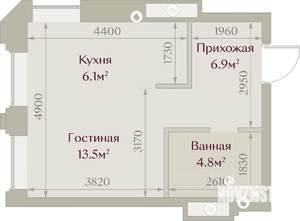 Студия квартира, вторичка, 31м2, 5/8 этаж