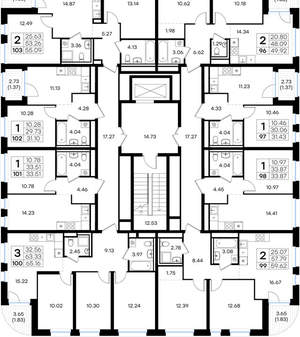 2-к квартира, вторичка, 50м2, 6/10 этаж