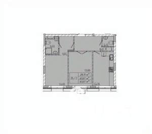 2-к квартира, сданный дом, 62м2, 9/21 этаж