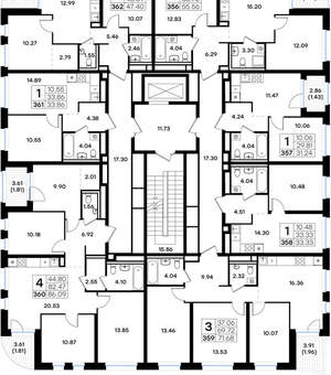 3-к квартира, вторичка, 72м2, 2/9 этаж