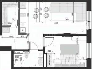 1-к квартира, вторичка, 44м2, 6/24 этаж