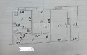 2-к квартира, вторичка, 50м2, 2/9 этаж